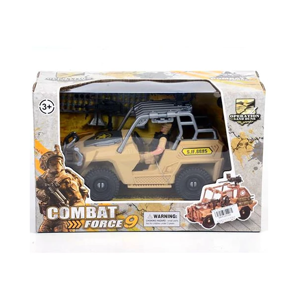 Combat Force 9 katonai terepjáró akció figurával