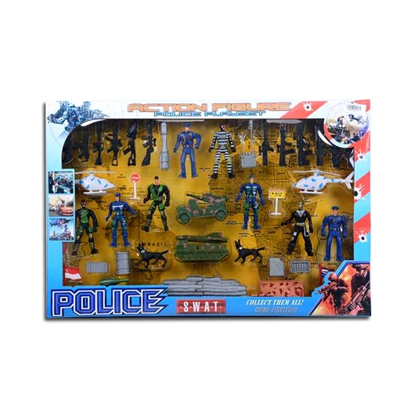 SWAT rendőrségi játékfigura szett