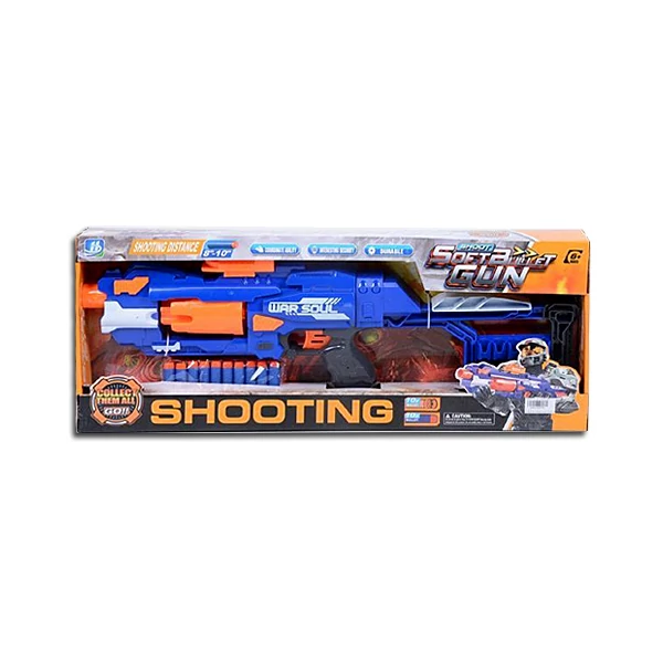Soft Bullet Gun Forgótáras szivacslövő játék fegyver szett