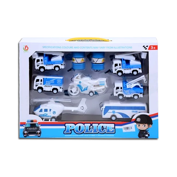 Rendőrségi járműszett 7db-os