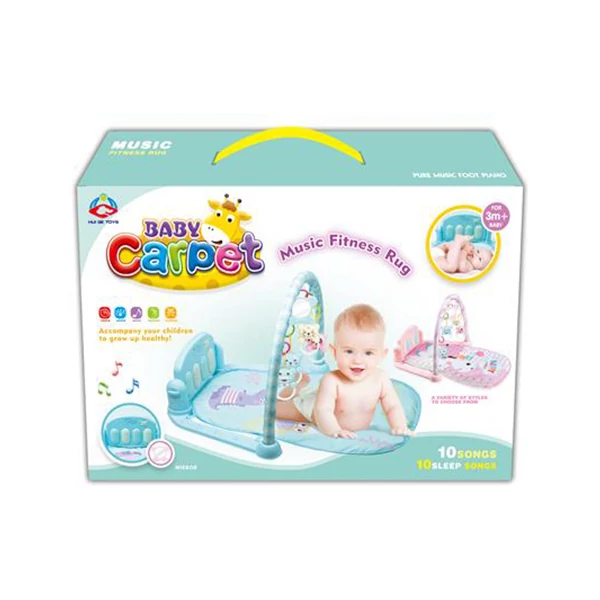 Baby fitness játszószőnyeg rugdosható zongorával hangeffektekkel kétféle változatban