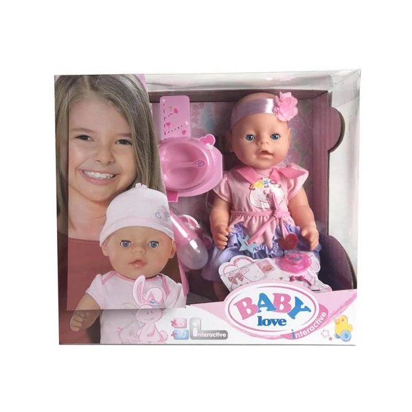 Sírós baba cumival és kiegészítőkkel