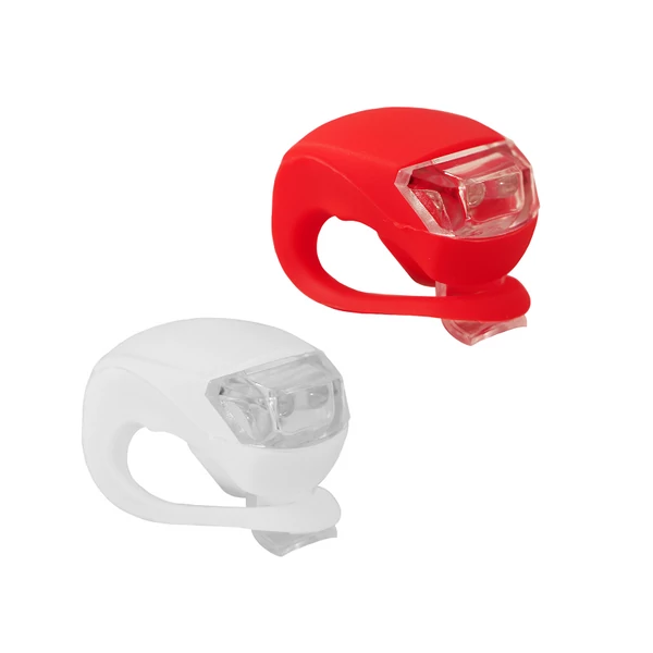 Szilikonos kerékpárvillogó 2db-os