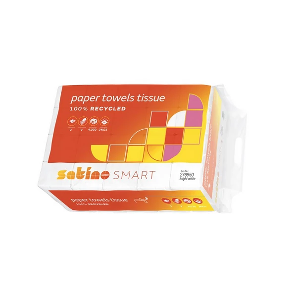 V hajtású fehér kéztörlő 20x200 lap