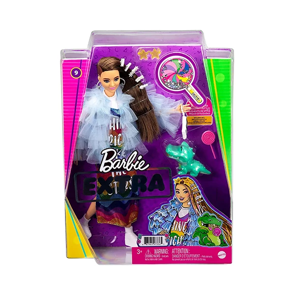 Barbie: Extravagáns baba szivárványos ruhában - Mattel