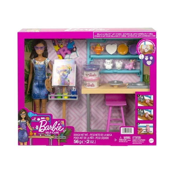 Barbie: Feltöltődés műterem játékszett babával - Mattel
