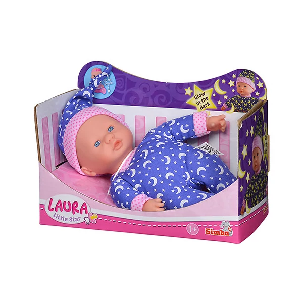 Laura Little Star baba fluoreszkaló pizsamában - Simba Toys