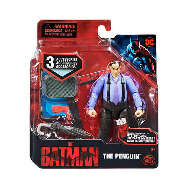DC Comics: The Batman Pingvin játékfigura kiegészítőkkel 10cm - Spin Master