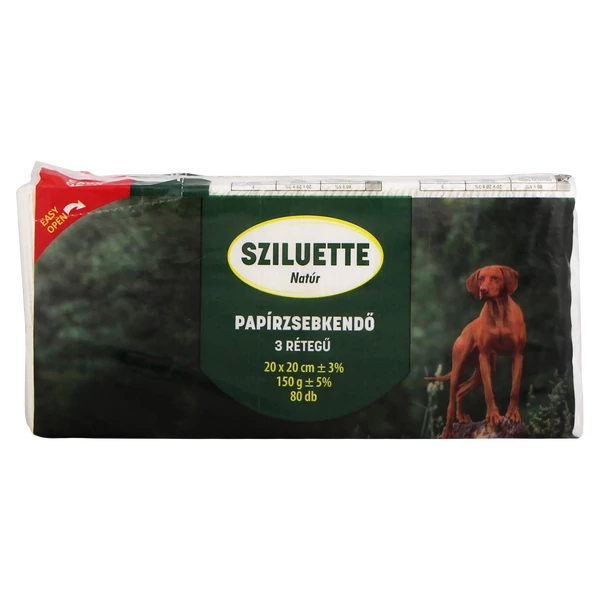 Sziluette papírzsebkendő 80db 3 rétegű classic
