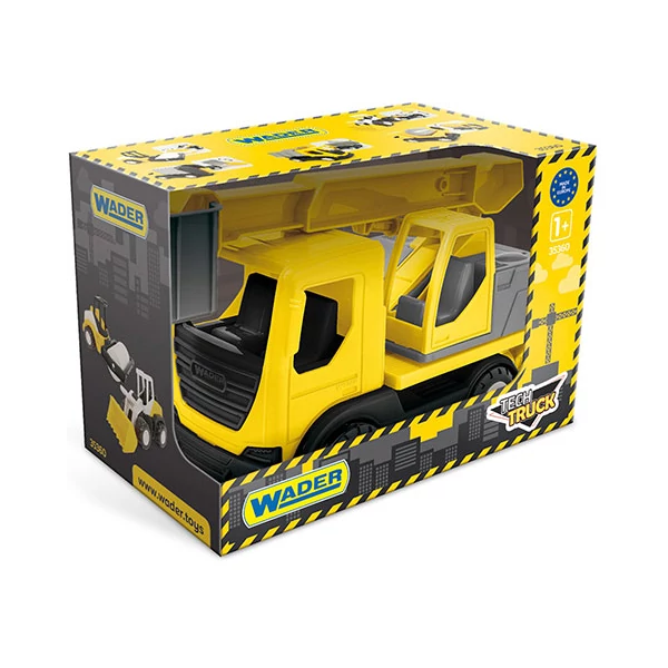 Tech Truck Emelőkosaras teherautó dobozban 29cm - Wader