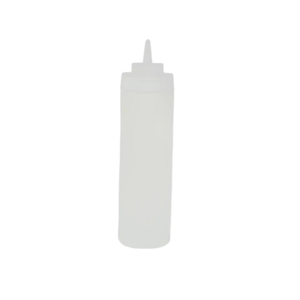 Szósznyomó palack műanyag 0,7l fehér