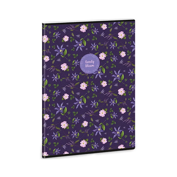 Ars Una: Lovely Bloom Wild Rose A/4 extra kapcsos ponthálós füzet