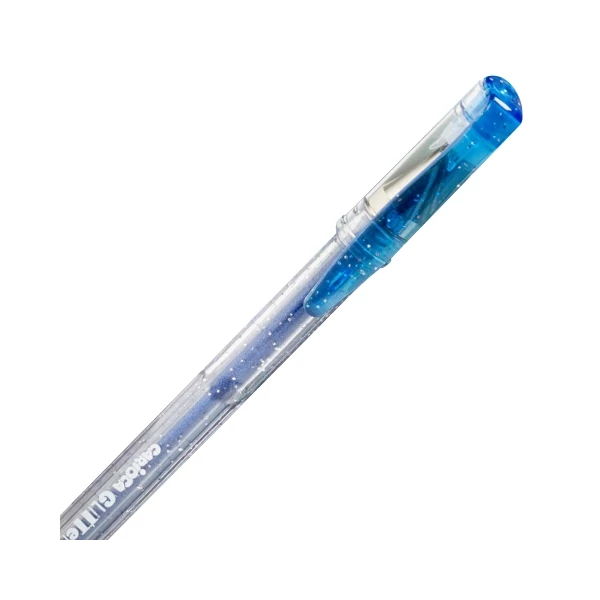 Carioca: Glitter kék színű csillámos zselés toll