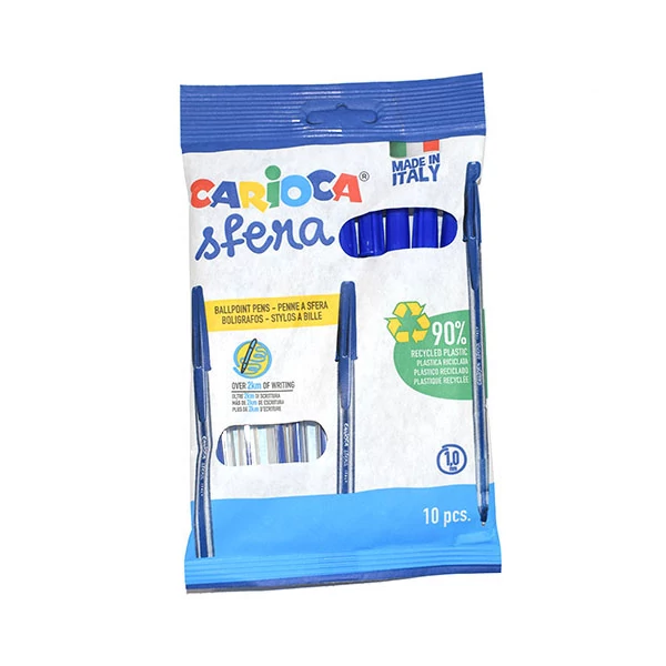 Carioca: Sfera kék golyóstoll 10db-os szett