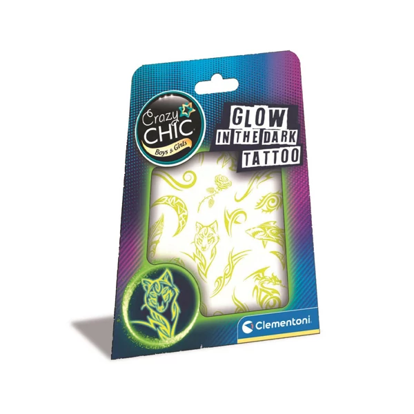Crazy Chic: Sötétben világító tetoválás szett - Clementoni