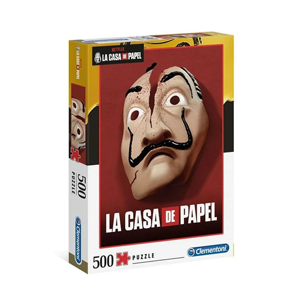 A nagy pénzrablás: Dali maszk 500db-os puzzle - Clementoni