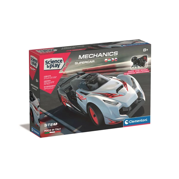 Science & Play: Mechanics szerelhető verseny autó - Clementoni