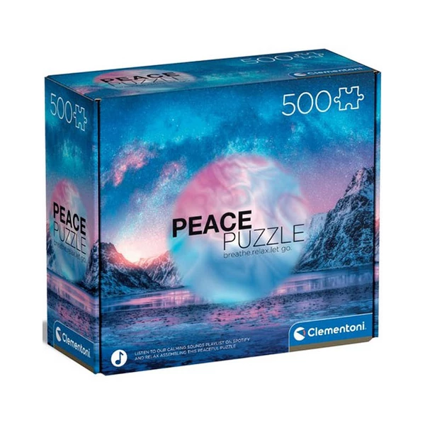 Peace Puzzle: Világoskék 500db-os puzzle - Clementoni