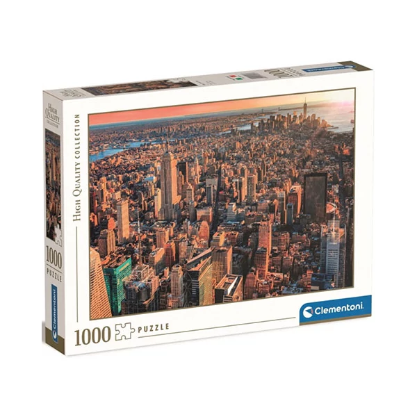 New York City naplemente HQC puzzle 1000db-os - Clementoni