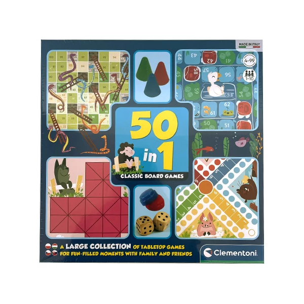 50 az 1-ben társasjáték szett - Clementoni