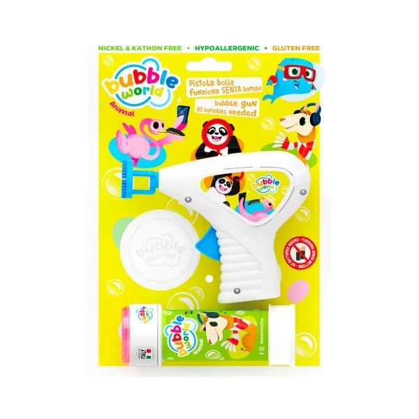 Állatos buborékfújó pisztoly 60ml-es