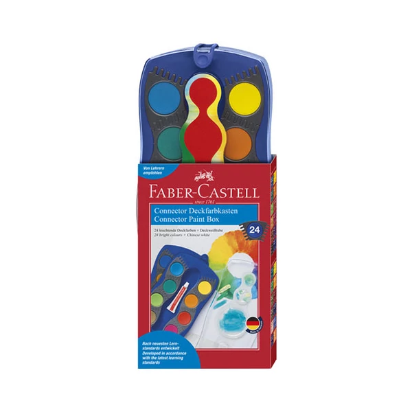 Faber-Castell: Vízfesték 24 színű kék szett