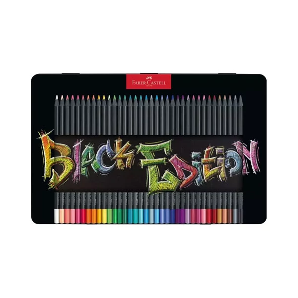 Faber-Castell: Black Edition színes ceruza 36db-os szett fém dobozban