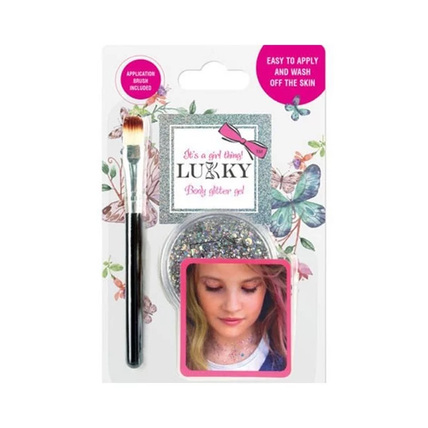 Lukky: Csillámos ezüst testzselé