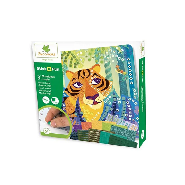 Stick'N Fun mozaikkép készítő - Dzsungel állatai