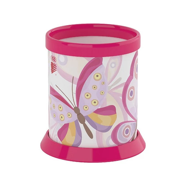 ICO: Henger alakú írószertartó pillangós mintával