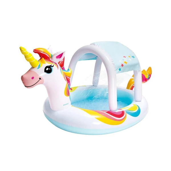 Unikornisos spriccelős medence 254x132x109cm - Intex