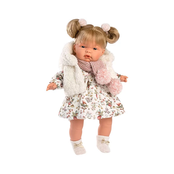 Llorens: Joelle 38cm-es síró baba tündéres ruhában (38352)