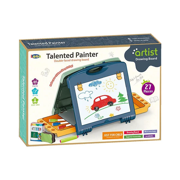 Kék kétoldalú rajztábla szett 27db-os