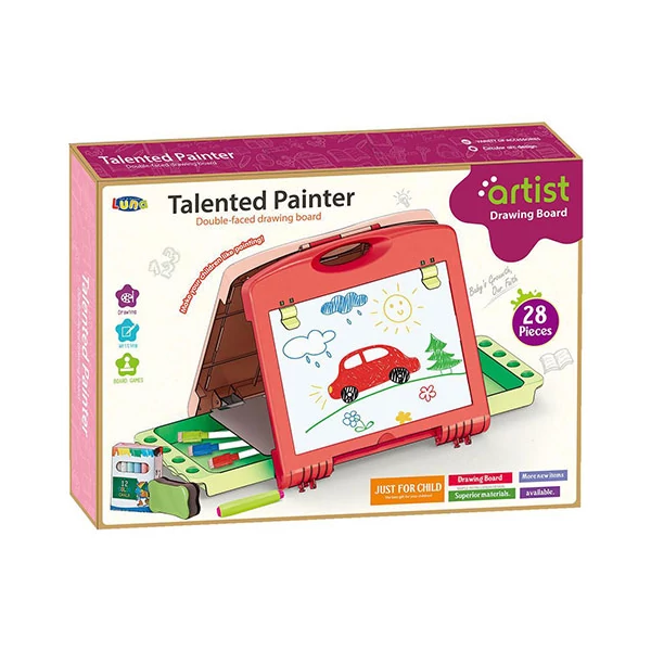 Piros kétoldalú rajztábla szett 27db-os