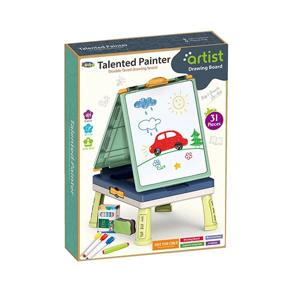 Zöld kétoldalú rajztábla szett 31db-os