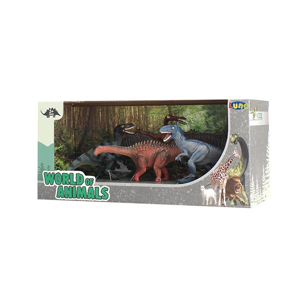 World Of Animals: Dinoszaurusz játékszett 4db-os készlet
