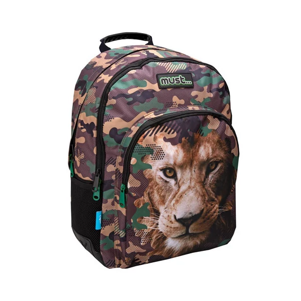 Must... Animal Planet oroszlán mintás iskolatáska, hátizsák 33x16x45cm