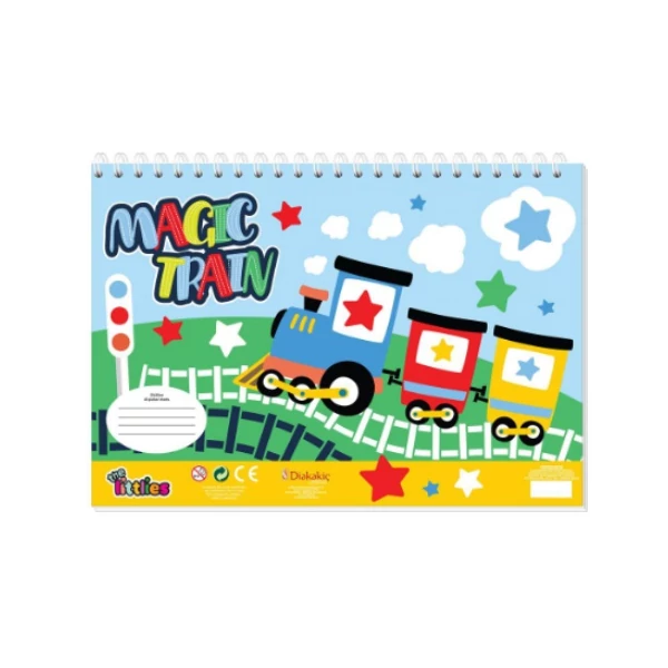 Járművek kreatív színezhető vázlatfüzet matricákkal és sablonnal több változatban