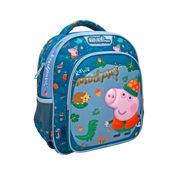 Must: Peppa malac - Zsoli kék ovis hátizsák 27x10x31cm