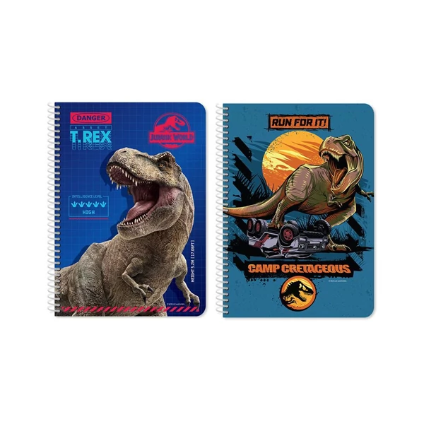 Jurassic World - T-rex jegyzetfüzet kétféle változatban A4 60lapos