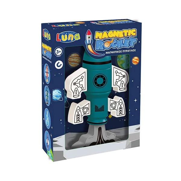 Mágneses rakéta zöld színben