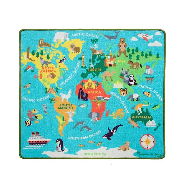 A világ körül játszószőnyeg 100x90cm - Melissa & Doug