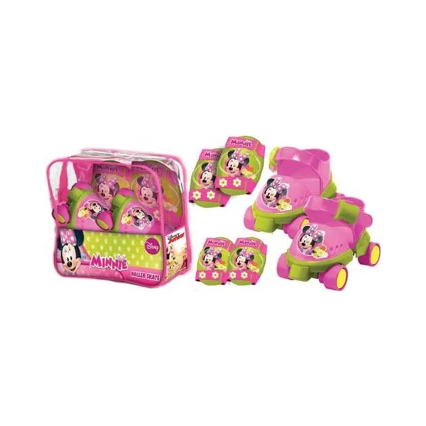 Minnie egér görkorcsolya védőfelszereléssel 22-29 méretben - Mondo Toys