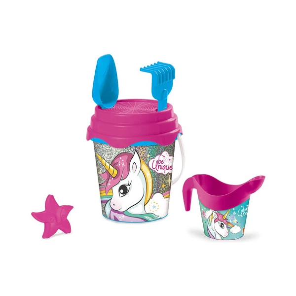 Unikornis homokozó szett vödörrel - Mondo Toys