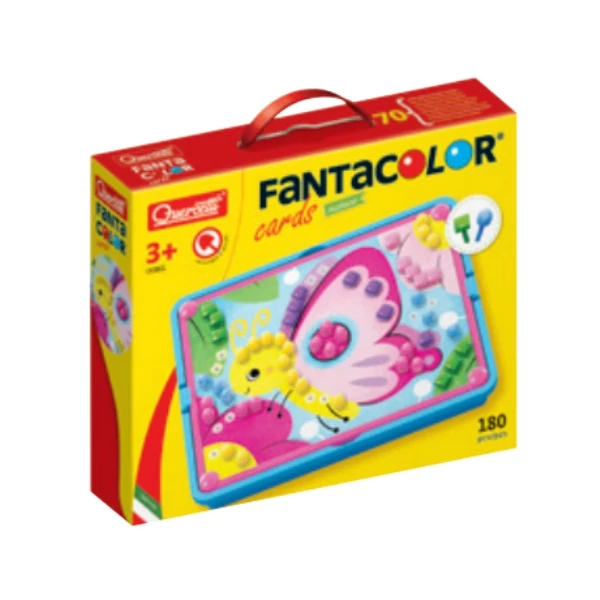 Quercetti: Fanta Color Cards Természet kreatív pötyi játékszett