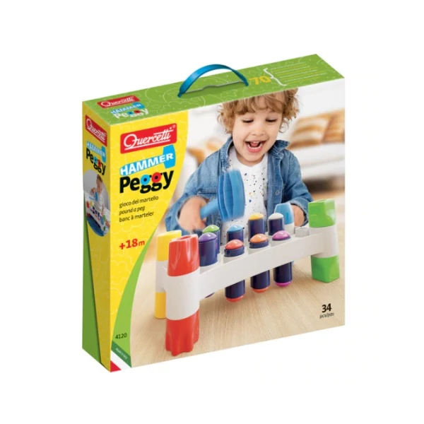 Quercetti: Peggy kalapácsos ügyességi játék