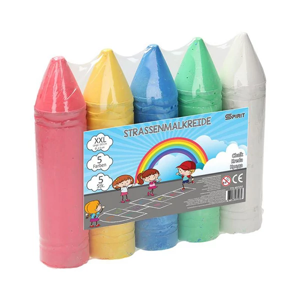 Spirit: XXL méretű színes aszfaltkréta 5db-os szett