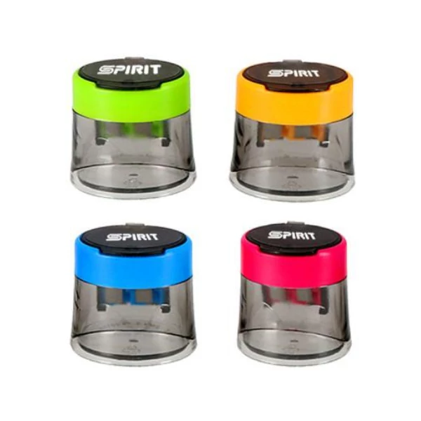 Spirit: Cappy 2 lyukú áttetsző tartályos ceruzahegyező több változatban