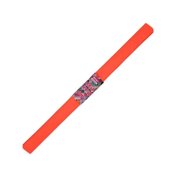 Spirit: Fluoreszkáló piros színű krepp papír 200x50cm-es