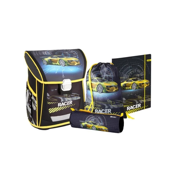 Spirit: Racer 4db-os Cool ergonomikus iskolatáska szett